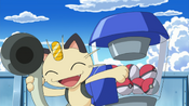 Meowth got the twerps' Pokémon