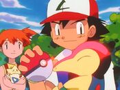 Ash calls Cyndaquil back