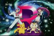 Pikachu stands by Team Rocket, his "old partners"