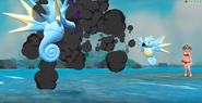 Smokescreen depicted in Pokémon: Let's Go, Pikachu! and Pokémon: Let's Go, Eevee!