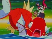 The big Magikarp tackles Team Rocket's submarine