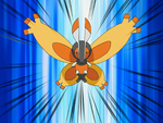 Burmy was a weak Pokémon when Cheryl caught it. With the training received, it became stronger and evolved into Mothim. Mothim then helped her to find the enchanted honey she was seeking.