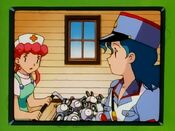 Nurse Joy reports the lack of electricity