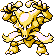 Alakazam's Pokémon Red Version and Pokémon Blue Version sprite