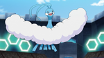 Drasna's Altaria was used against Wikstrom's Escavalier and won. Altaria battled against Ash's Dracovish. Despite it Mega Evolving, it lost to Sirfetch'd.