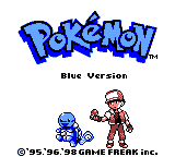 Экран загрузки Blue (Game Boy Color)