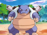 Blastoise is one of the Battle Park's Pokémon. Jessie used it in battle against Ash's Pikachu and got defeated.