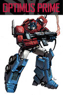 While Cybertronians (Transformers) don't have physical genders, but they are able to express their femininity/masculinity through sheer character, like Optimus Prime through his masculine valor and righteousness.