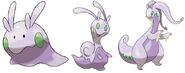 Goomy, Sliggoo, and Goodra (Pokémon) are powerful Dragon-type Pokémon, despite their resemblance to gastropods.