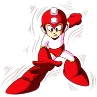 Mega Man (Mega Man 5) using Gravity Hold.