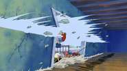 CP9 (One Piece) using the Rokushiki/Six Powers's Tempest Kick/Rankyaku, a kick so hard and fast it creates a blade of wind.