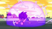 Turbo K.O. (OK K.O.! Let's Be Heroes) creating an electrical dome.