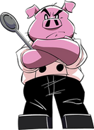 Pigsy (Monkie Kid) is an anthropomorphic pig.