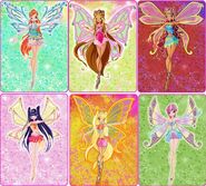 The Winx (Winx Club) Enchantix form, the complete fairy form.