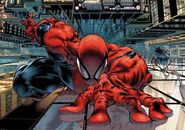 Peter Parker/Spider-Man (Marvel Comics) manipulates the surface energy in solid surfaces, allowing him to wall-crawl.