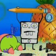 Doodlebob (Spongebob Squarepants) is Spongebob's creation.