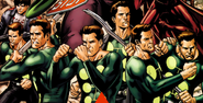 James Madrox/Multiple Man (Marvel Comics) has this as his Mutation, being able to create multiple identical physical living duplicates of himself upon any physical impact.