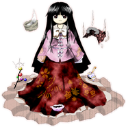 As a Person of Hourai, Kaguya Houraisan (Touhou Project) attained complete and absolute immortality after drinking the Hourai Elixir, and her existence and soul become utterly independent of even the concept of reality. She can still feel pain when injured like every biological being.