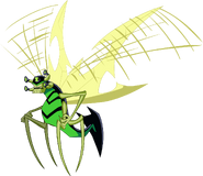 Stinkfly (Ben 10 series) can project sticky slime from his eyes, project noxious gas and has a very strong stench. Making him a very gross alien.