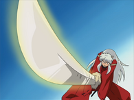 Tessaiga (Inuyasha), Inuyasha's traditional weapon.