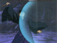 An Unnamed demon trying to trap Miroku (InuYasha) in a bubble.