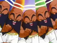 Chapuchai (Dragon Ball series) creates clones of himself as his fighting style.