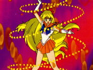 Sailor Venus (Sailor Moon) utilizing one of her signature attacks Venus Love-Me Chain.