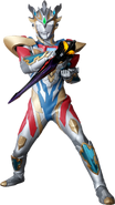 Ultraman Z (Ultraman series) wields the sentient sword Beliarok.