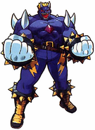 Whenever Valgas (Power Stone series) collects three Power Stone, he can access a Power Change to into transform into Hell's Army Leader, becoming a powerful demonic brute with the ability to manipulate the energies of the Power Stones.