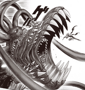 Orochi (One-Punch Man) displaying 6 mouths.