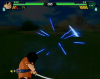 Yajirobe's (Dragon Ball) Ka-Blam Slicer is a powerful sword beam that penetrates the opponent's defenses.