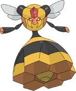 Vespiquen's (Pokémon) honeycomb-shaped abdomen houses grubs that it commands.