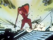 Sachiel (Evangelion) can do a super jump that can literally destroy the surroundings.