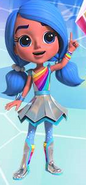 Bonnie Blueberry (Rainbow Rangers) can see things far away or out of reach thanks to her Vision Power.