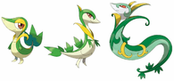 Snivy's Evolution (Pokémon) mimicked the traits of a Blue Blood. With Serperior being known as the Regal Pokemon.