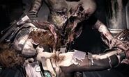 Pukers (Dead Space) can spew out corrosive bodily fluids.