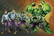 The Hulk (Marvel Comics) comes out whenever Bruce gets angry.