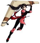 Sango (InuYasha) is the most versatile of Inuyasha's group, balancing strength, combat skills, intelligence, and knowledge of demons.