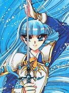 Umi Ryuuzaki's (Magic Knight Rayearth) sword takes the form of a rapier.