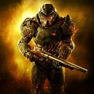 The Doom Slayer (Doom) was enhanced bestowed power by the Seraphim, gaining can immense physical prowess, in addition to being unable to age, no longer needing rest, food, or water to survive...