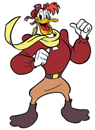 Launchpad McQuack (DuckTales) is great at driving, sailing, and flying any vehicle, but is terrible at parking, docking, and landing them.