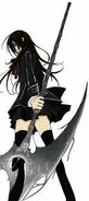 Even after becoming a vampire, Yuki Kuran (Vampire Knight) can wield and control the anti-vampire scythe Artemis.