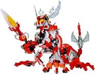 Makuta Miserix (Bionicle) is described to enjoy shapeshifting into draconian forms