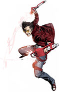 Travis Touchdown's (No More Heroes) "Dark Side Mode" increases all of his abilities.