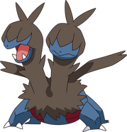 Zweilous (Pokémon) has two heads.