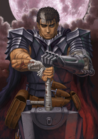 Argubley the world's greatest warrior, Guts (Berserk) is a truly phenomenal warrior having been trained as a mercenary since his youth and is practically unrivalled amongst ordinary humans in combat.