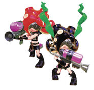 Octolings (Splatoon) have enough stamina to run, in Human form.