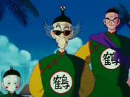 Master Shen, the Crane Hermit (Dragon Ball) is the inventor and creator of Tsuru-Sennin Ryu/Crane School Style.