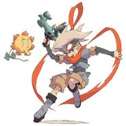 The Gun del Sol (Boktai) can only be wielded by those of a solar child bloodline, like Django...