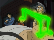 Uncle (Jackie Chan Adventures) transferring Jade's life force to Tohru.